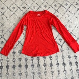 Justice Red Long Sleeve T-Shirt Size 8